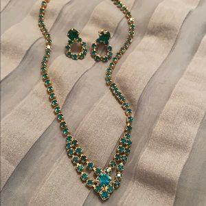 Fashion necklace/earring set, great 4 prom/social